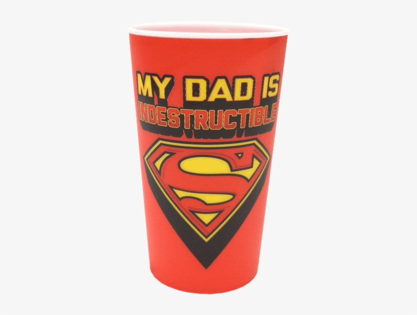 Superman Lenticular Tumbler My Dad Is Indestructable, transparent png #6293760