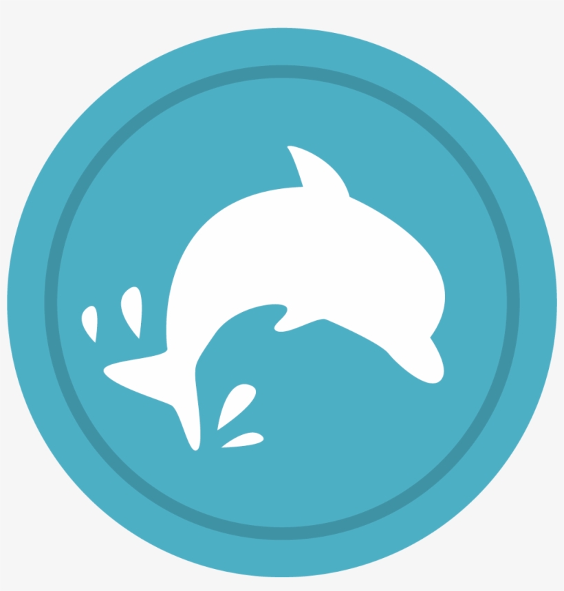 Graphic Freeuse Stock Moby Dick Dolphin The Great White - Dolphin In A Circle, transparent png #6293946