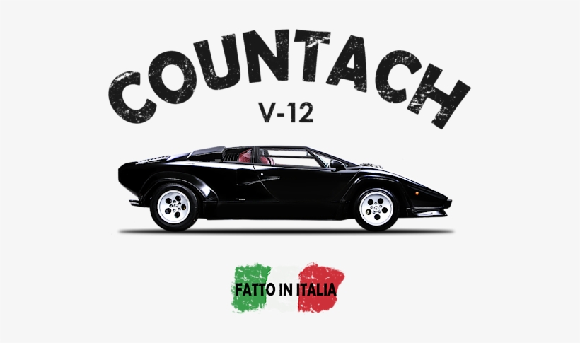 Bleed Area May Not Be Visible - Icanvas 1982 Lamborghini Countach Lp500 S Art, transparent png #6294615
