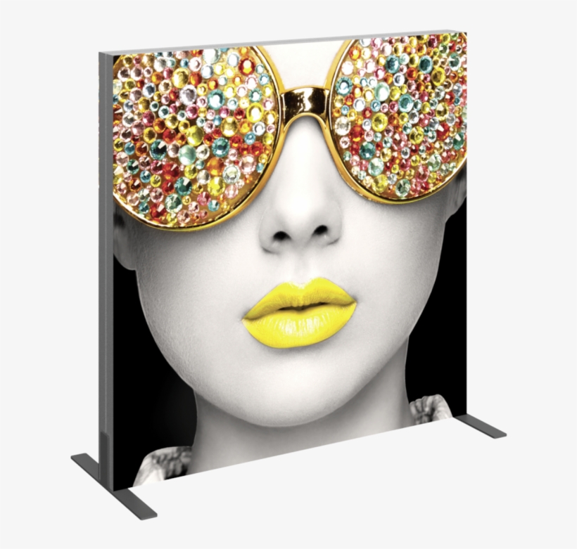 Vector Frame Light Box Square 02 Fabric Banner Display - Textile, transparent png #6295356