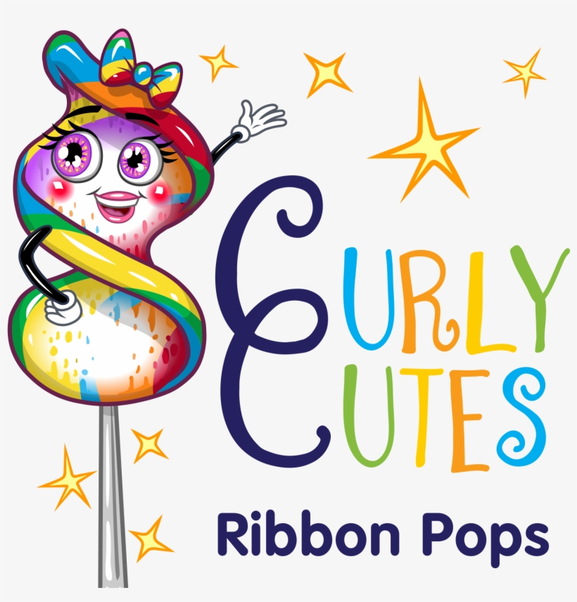 Curlycutes Petite Crystal Ribbon Pops - Curlycutes Petite Ribbon Pops, transparent png #6296360