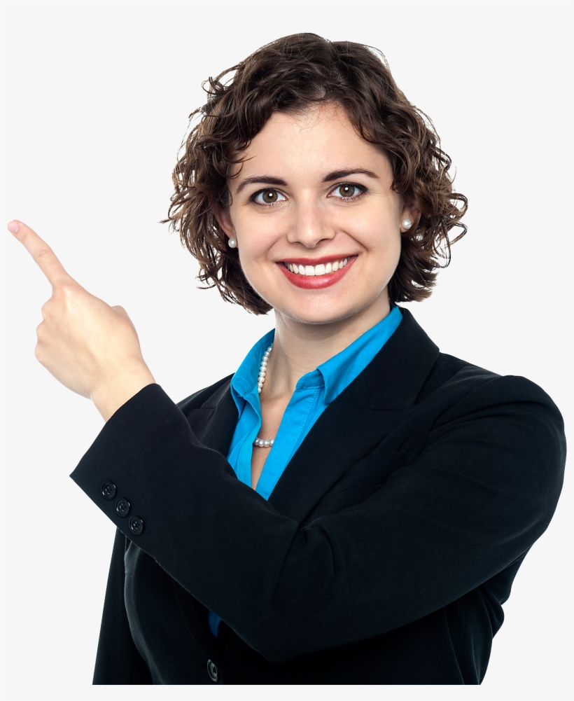 Women Pointing Left Download Free Png Image, transparent png #6296545