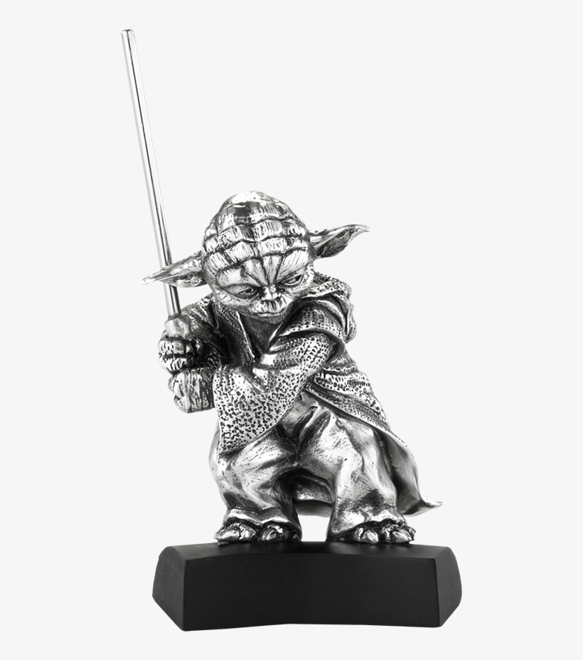 92" Star Wars Pewter Collectible Yoda Figurine - Royal Selangor Yoda Figurine, transparent png #6296603