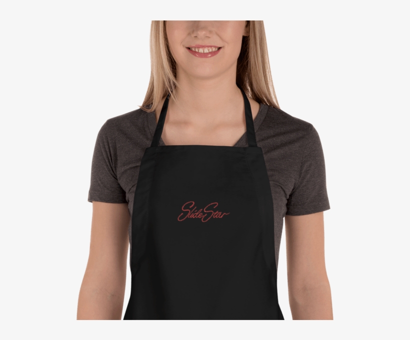 Embroidered Sharpie Slide Star Apron - Apron, transparent png #6297708