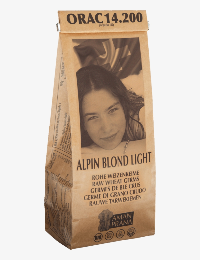 Large - Amanprana Alpin Blond Light - Organic Wheat Germs, transparent png #6297850