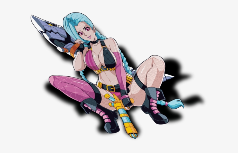 Jinx Waifu Sticker - Sticker, transparent png #6298150