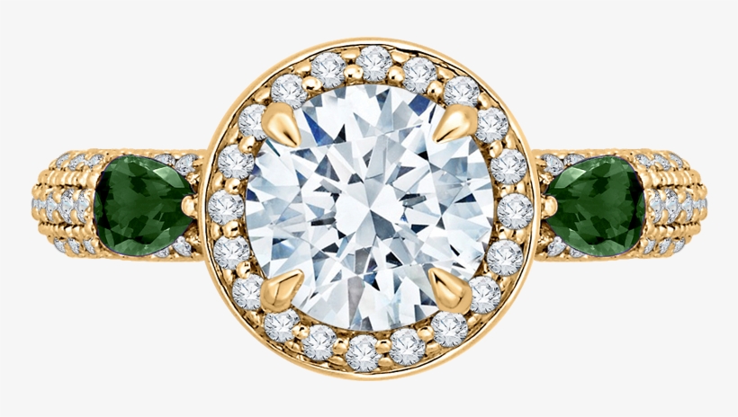 Metal - Tacori Ht254625rd8 Pave Diamond Engagement Ring In, transparent png #6299360