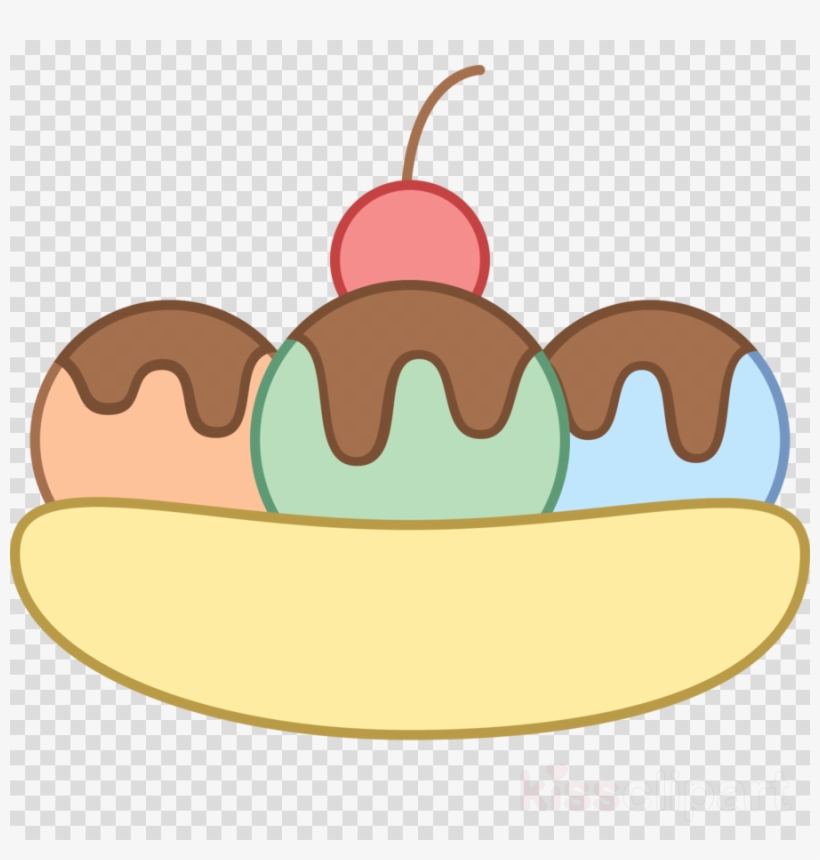 Banana Split Vector Png Clipart Sundae Banana Split - Гимнастика Для Снайпера [book], transparent png #6299638