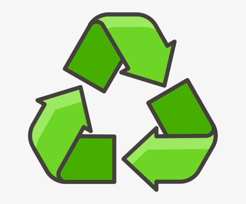 Recycling Symbol Emoji - Png Recycle Kawaii, transparent png #6299885