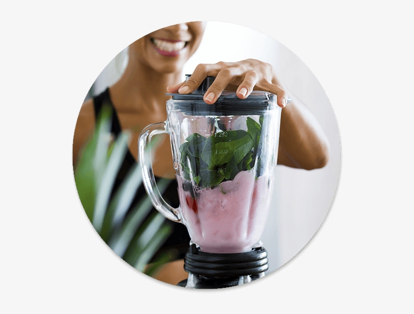 Woman Making Smoothie In Blender - Blending Food, transparent png #630103