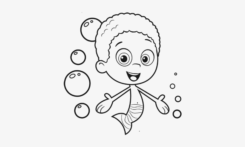 Deema Bubble Guppies - Nick Jr Coloring Paper, transparent png #630173