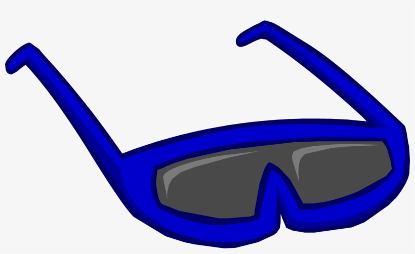 Blue Sunglasses Clothing Icon Id 107 2 - Objetos Club Penguin, transparent png #630449