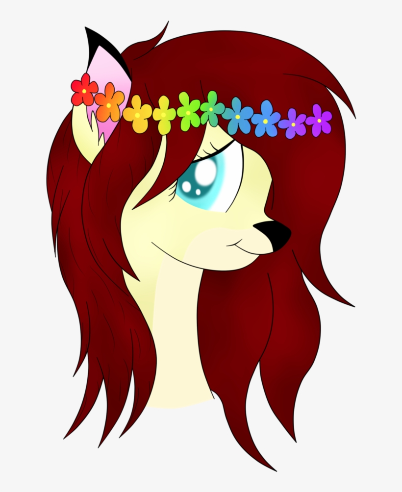 Forest Fawn Shy By - Rainbow Flower Crown Headband Elastic Gay Pride Lgbt, transparent png #630642