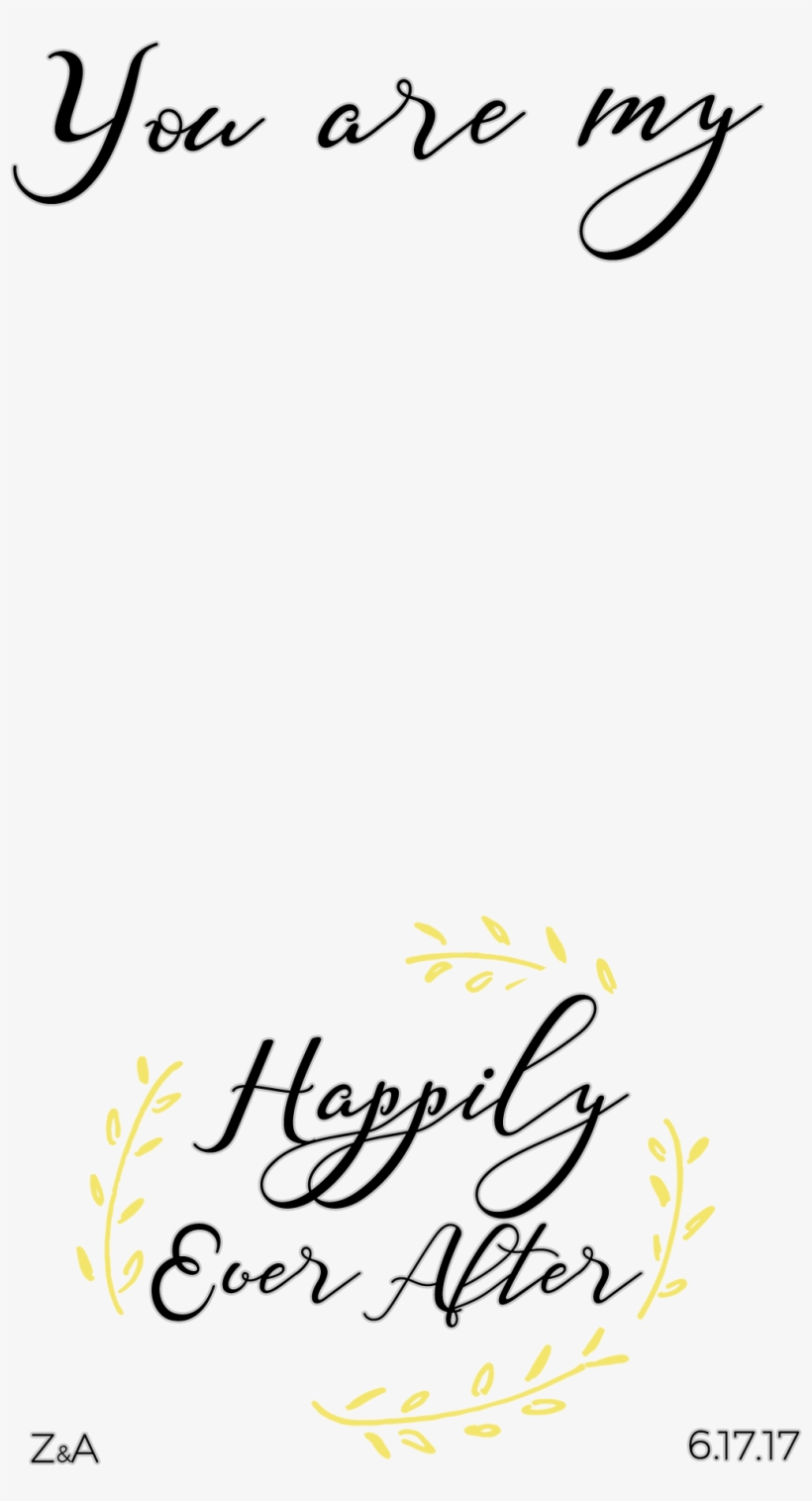 Wedding Snapchat Filters - Calligraphy, transparent png #630742