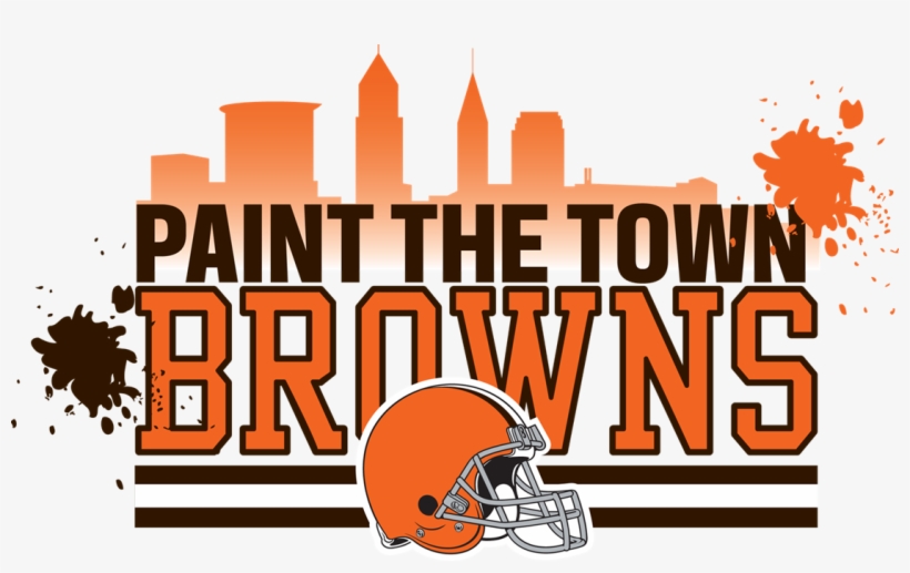 Paint The Town Browns Logo - Logos And Uniforms Of The Cleveland Browns, transparent png #630925