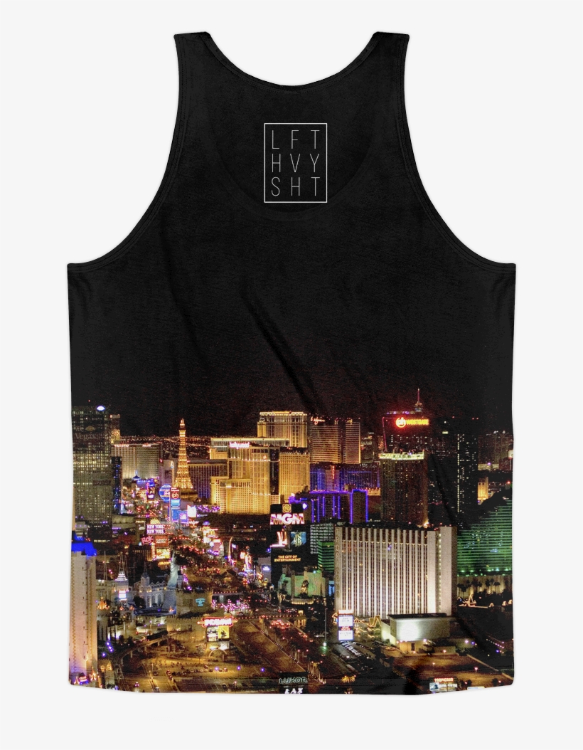 Las Vegas Skyline Men's Tank Top - House Of Blues Foundation Room, transparent png #631071