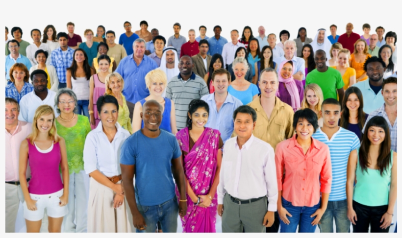 Crowd Png 1 850×549 - Group Of Ethnic People, transparent png #631131