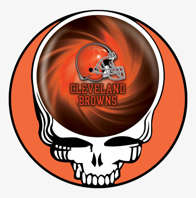Cleveland Browns Skull Logo Iron On Transfers - Grateful Dead Steal Your Face, transparent png #631307