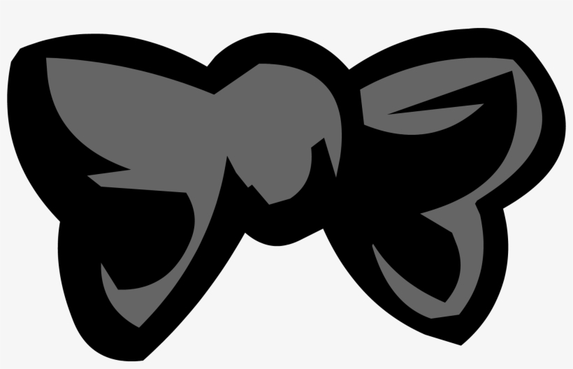 Black Bowtie - Club Penguin Bow Tie, transparent png #631659
