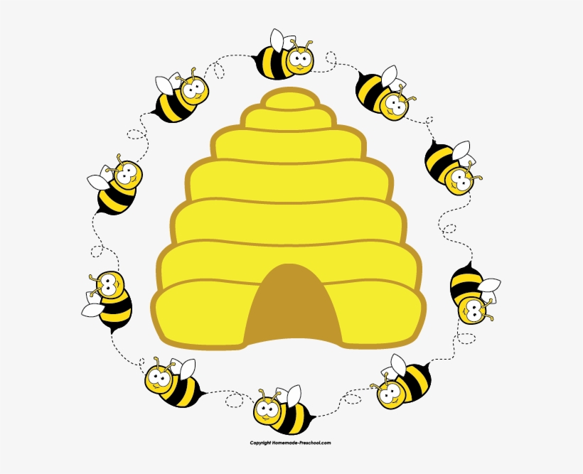 Pre Pre-k's Busy Bees - Hive Of Bees Clipart, transparent png #631820