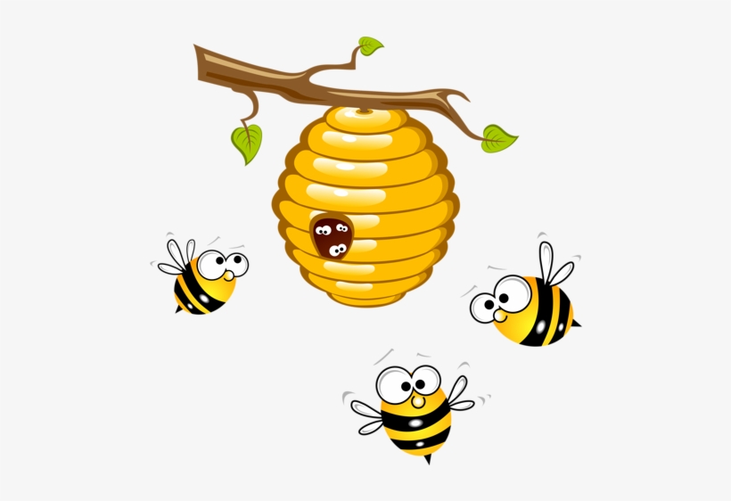 5 Clipart Bee - Bee And Beehive Clipart, transparent png #631840