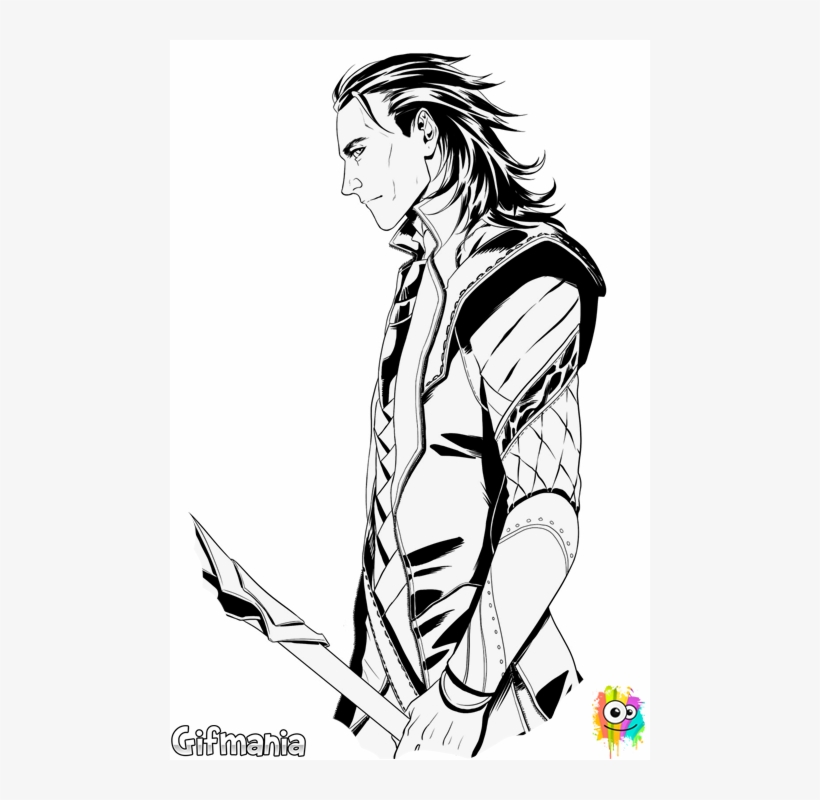 Loki, Thor's Brother, Arrives With His Coloring Page - Loki Coloring Page, transparent png #632145