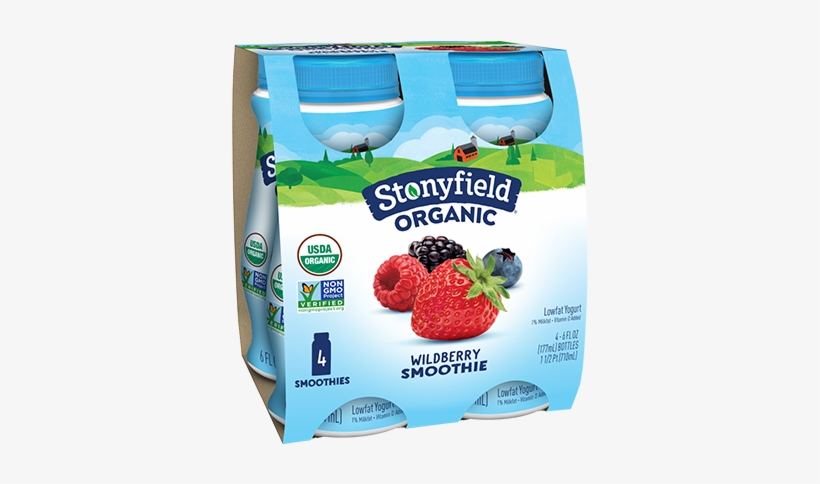 Low Fat Wild Berry Smoothie - Stonyfield Yogurt Smoothie Strawberry, transparent png #632314