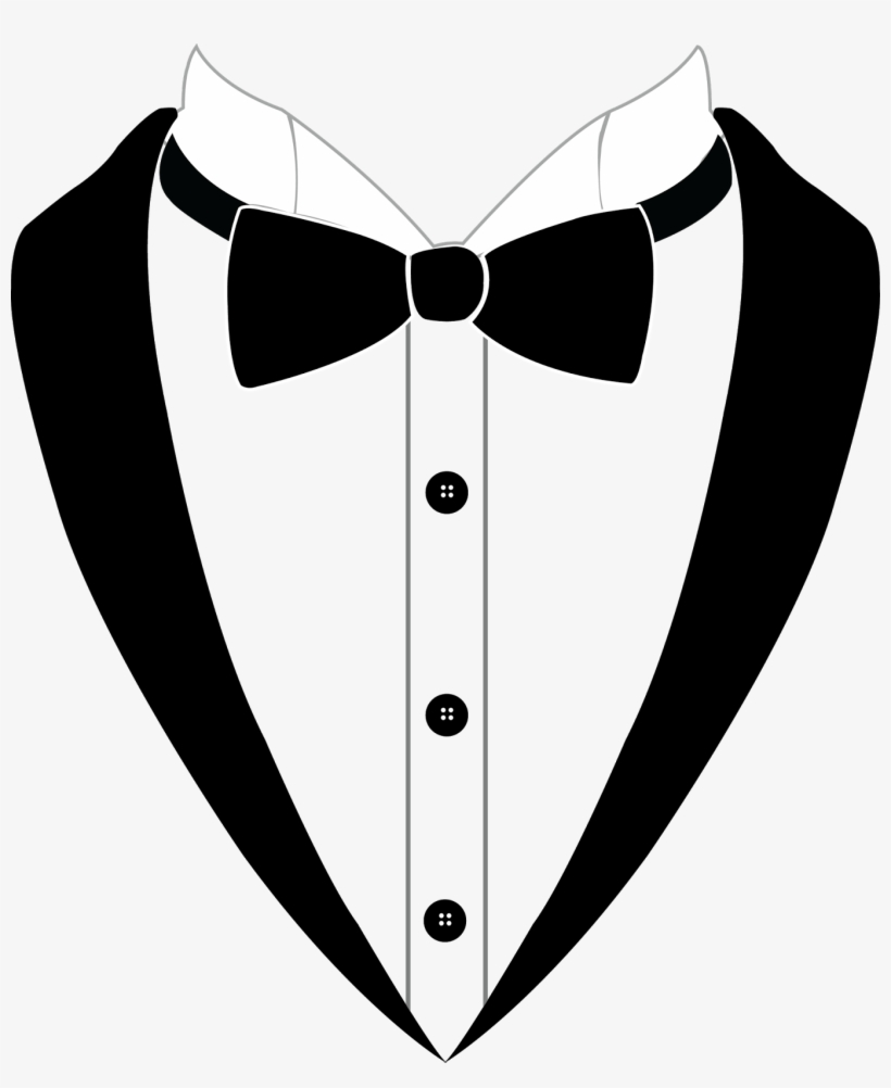 Bow Tie Tuxedo Black - Bow Tie Vector, transparent png #632481