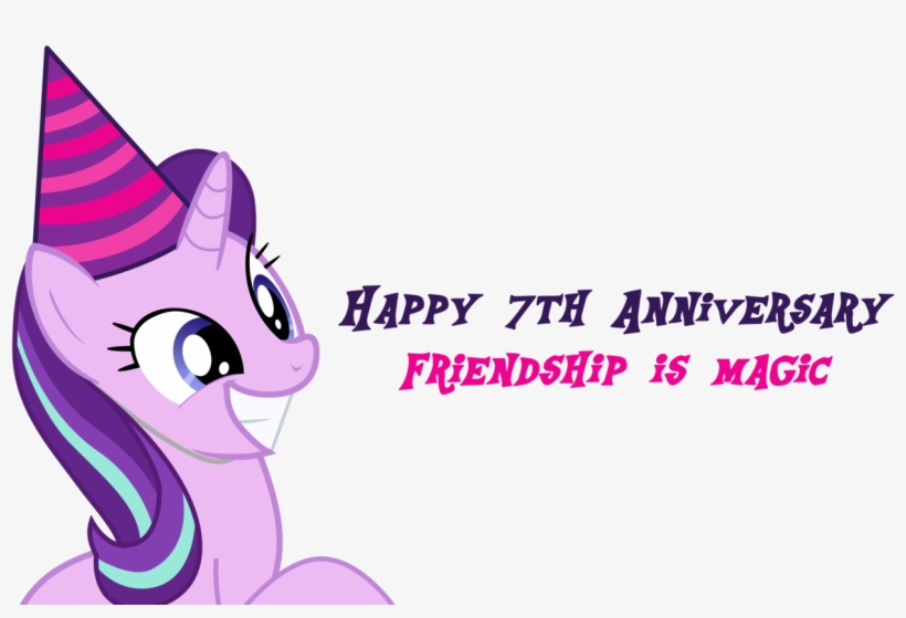 You Can Click Above To Reveal The Image Just This Once, - Happy 7th Birthday My Little Pony, transparent png #632995