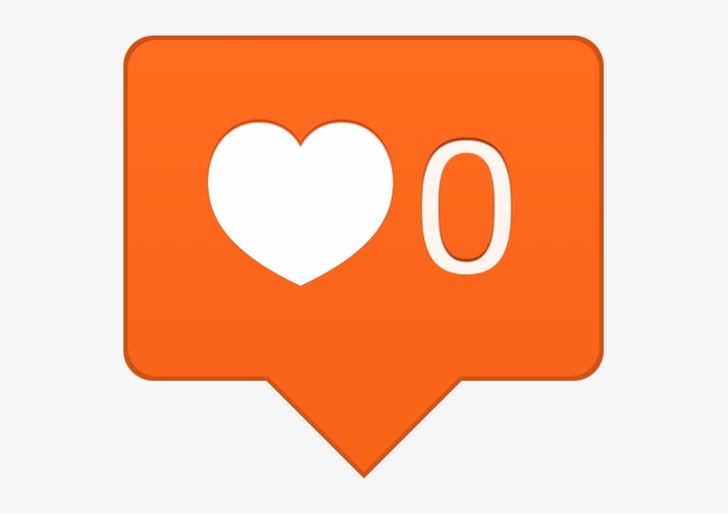 Love Transparent Instagram - Instagram Orange Heart Icon, transparent png #633169