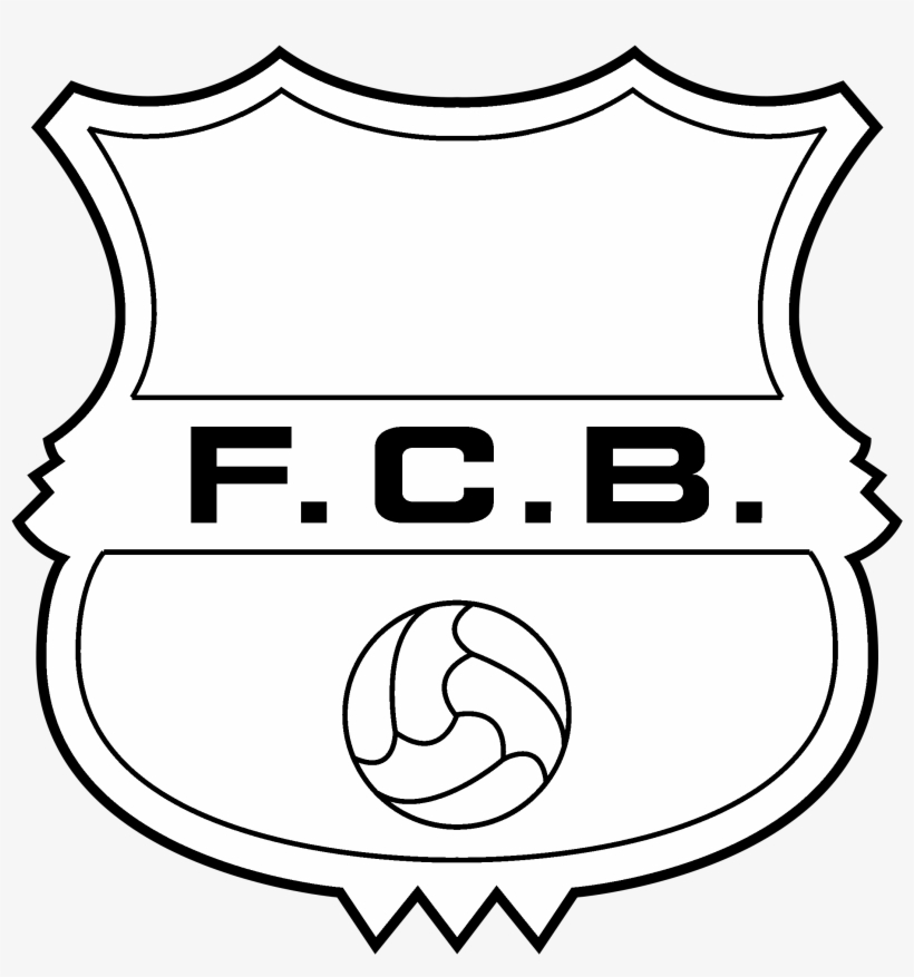 Barcelona Logo Black And White - Barcelona Fc Logo Png, transparent png #633194