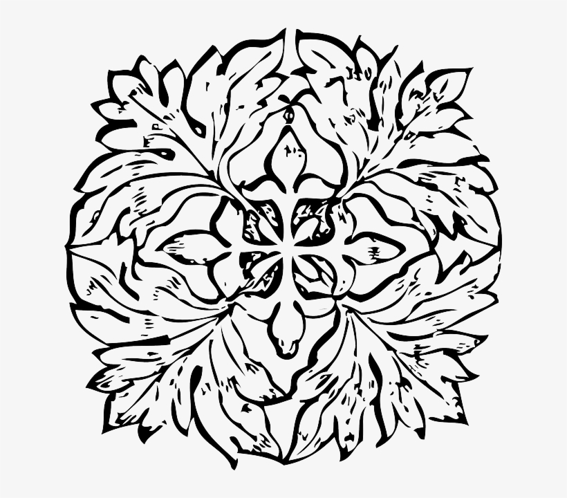 Black, Decorations, Leaf, White, Leaves, Decoration - Decorations Art, transparent png #633197