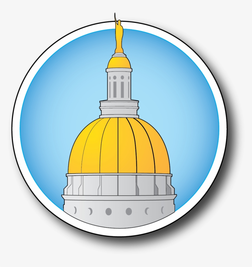 Day At The Capitol Clip Art Black And White - Dome, transparent png #633331