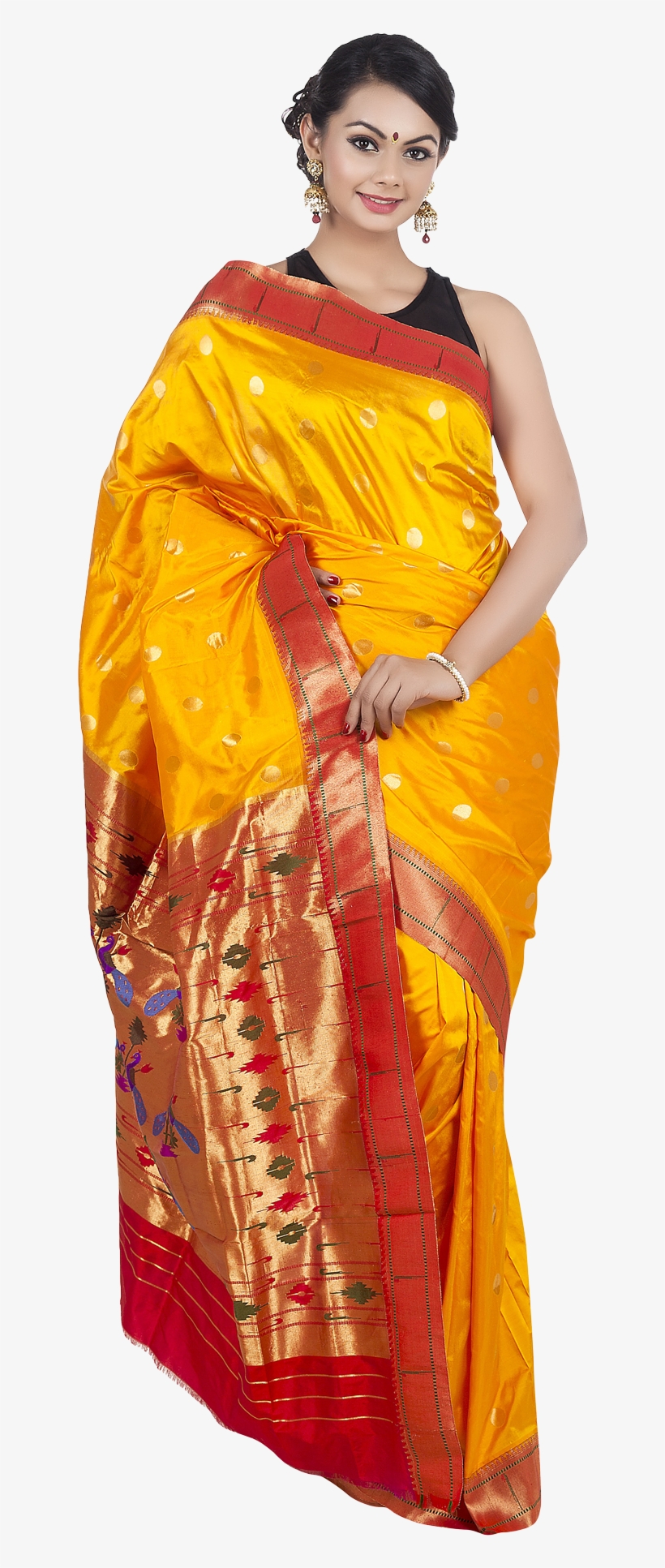 Wedding Saree Png Transparent Image - Saree Png Hd, transparent png #633351