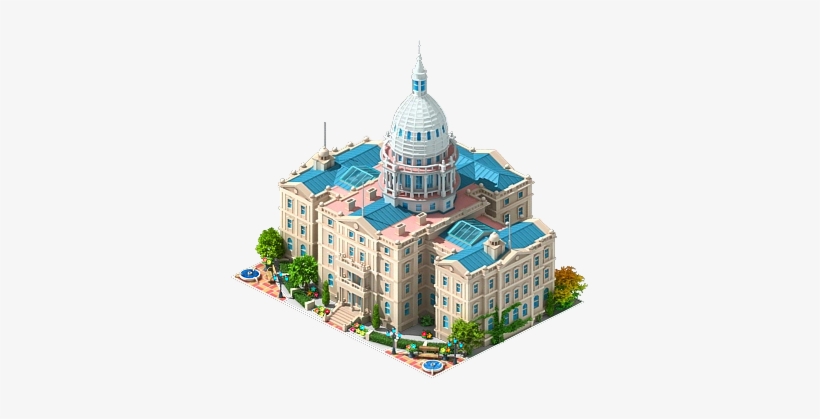 Michigan State Capitol - Megapolis State Capital, transparent png #633374