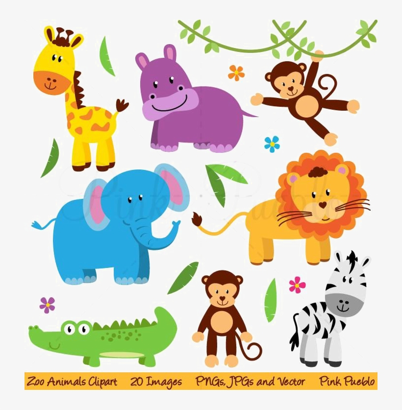 Jungle Safari Transparent Background Png - Animals Clipart Transparent ...