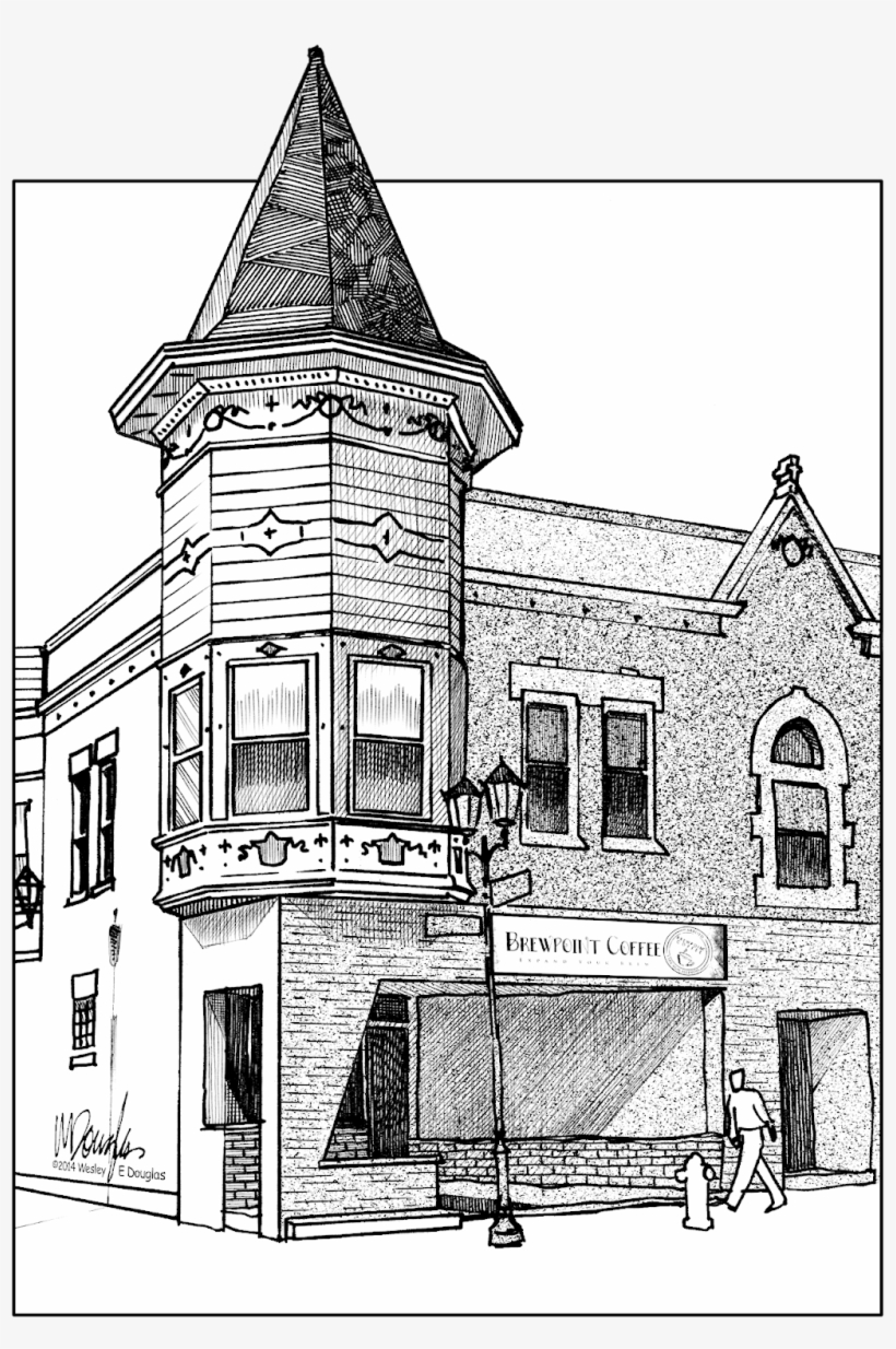 Clip Royalty Free Library Urban Sketchers Chicago - Hatching In Art Buildings, transparent png #633691