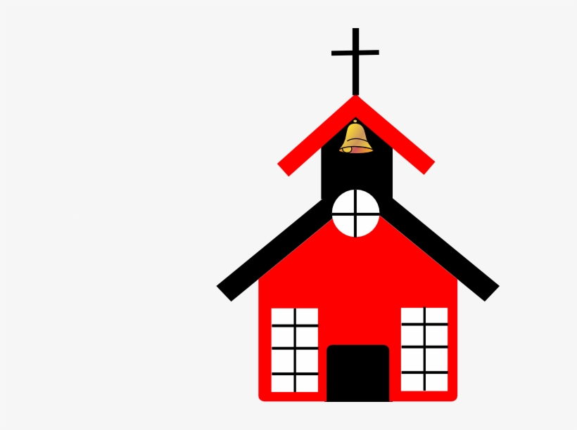 Red School House Clip Art At Clker - Church School Clip Art, transparent png #633721