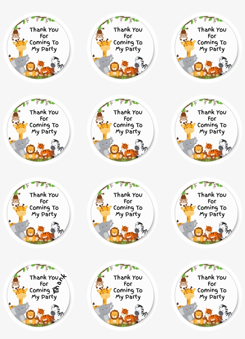 24 Jungle Animals Stickers - Jungle, transparent png #633745