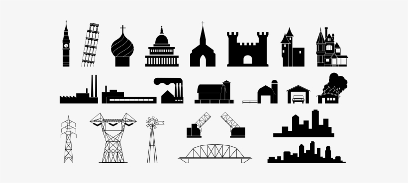 Free Capitol Building Clipart - Clipart Black And White Modern Building, transparent png #633771
