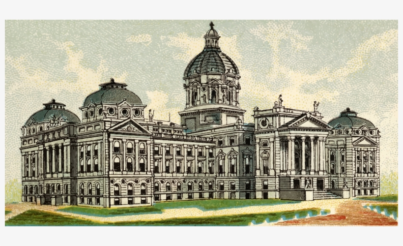 Capitol Of Indiana In Indianapolis From The General, transparent png #633895