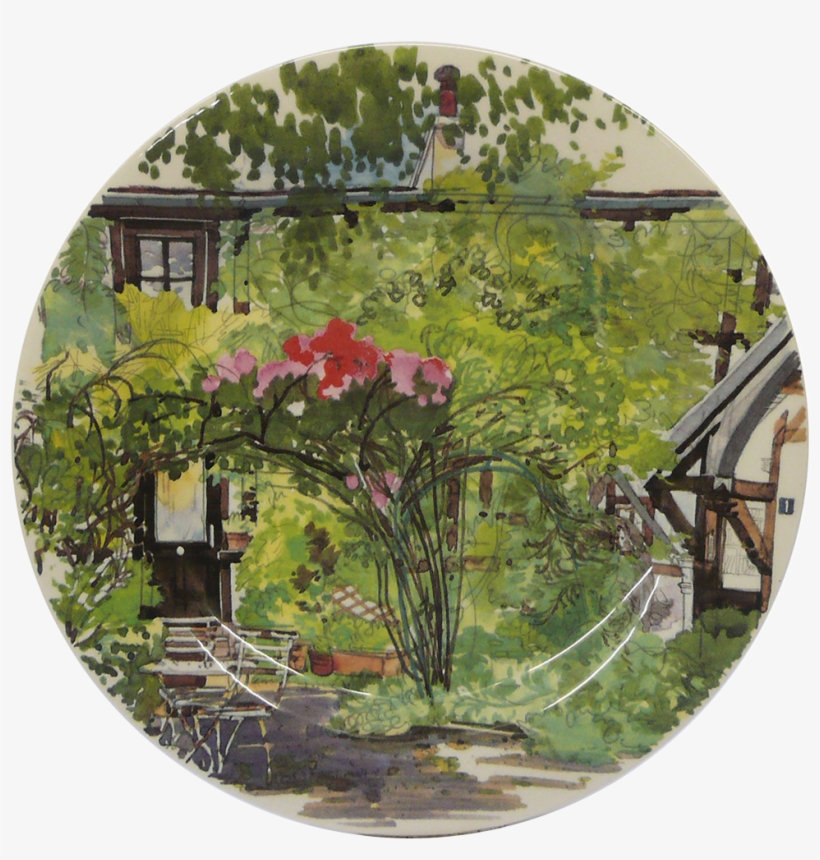 Assorted Canape Plates - Gien Paris A Giverny Canape Plates Assorted Set Of, transparent png #633922