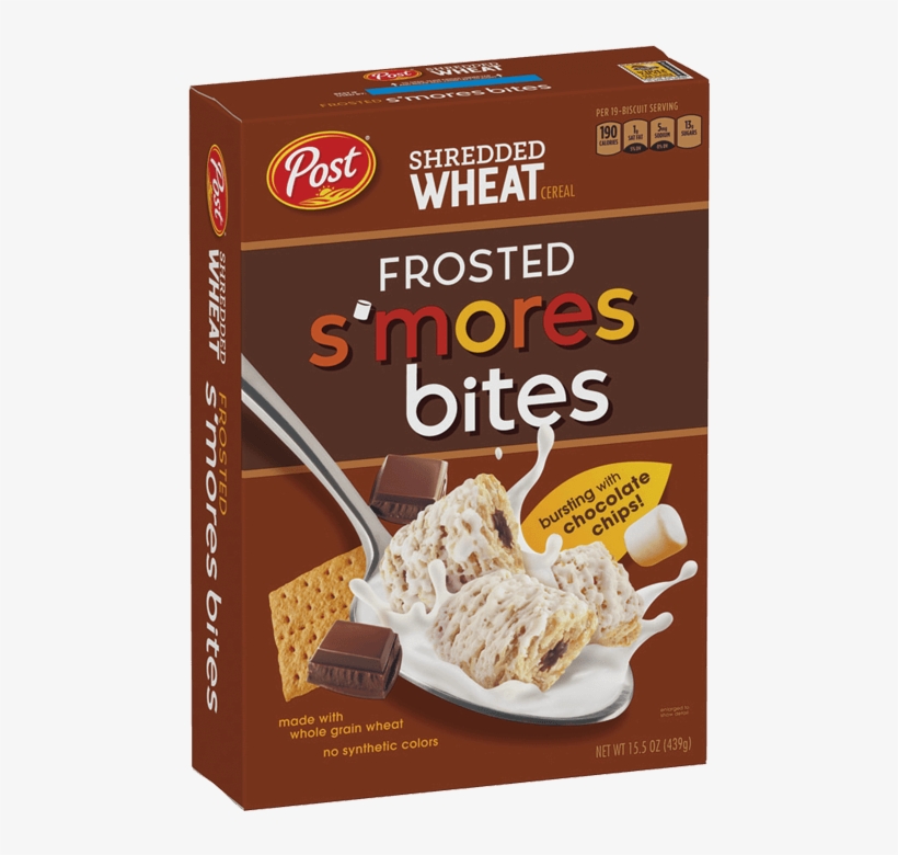 Shredded Wheat Frosted S'mores Bites - Post Shredded Wheat Frosted S'mores Bites Cereal 15.5, transparent png #634250