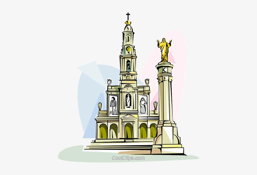 Sanctuary Of Fatima Royalty Free Vector Clip Art Illustration - Illustration, transparent png #634515