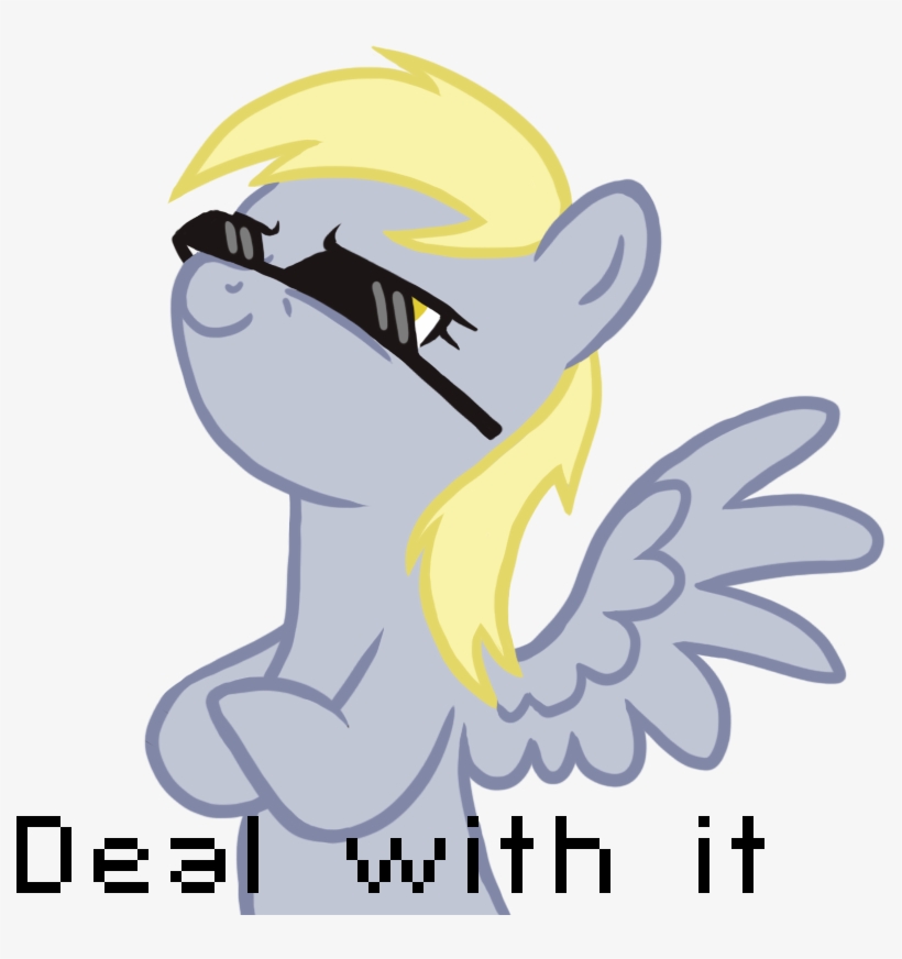 Free Deal With It Sunglasses Png - Derpy Hooves Deal, transparent png #634920