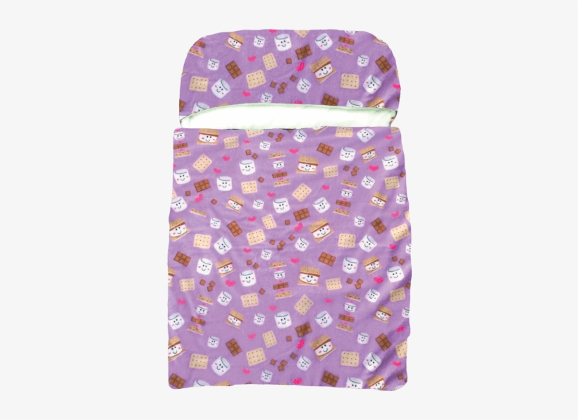 Picture Of S'mores Sleeping Bag - Iscream Smore 2 Love 70" X 28" Faux Sherpa-lined Silky, transparent png #635045