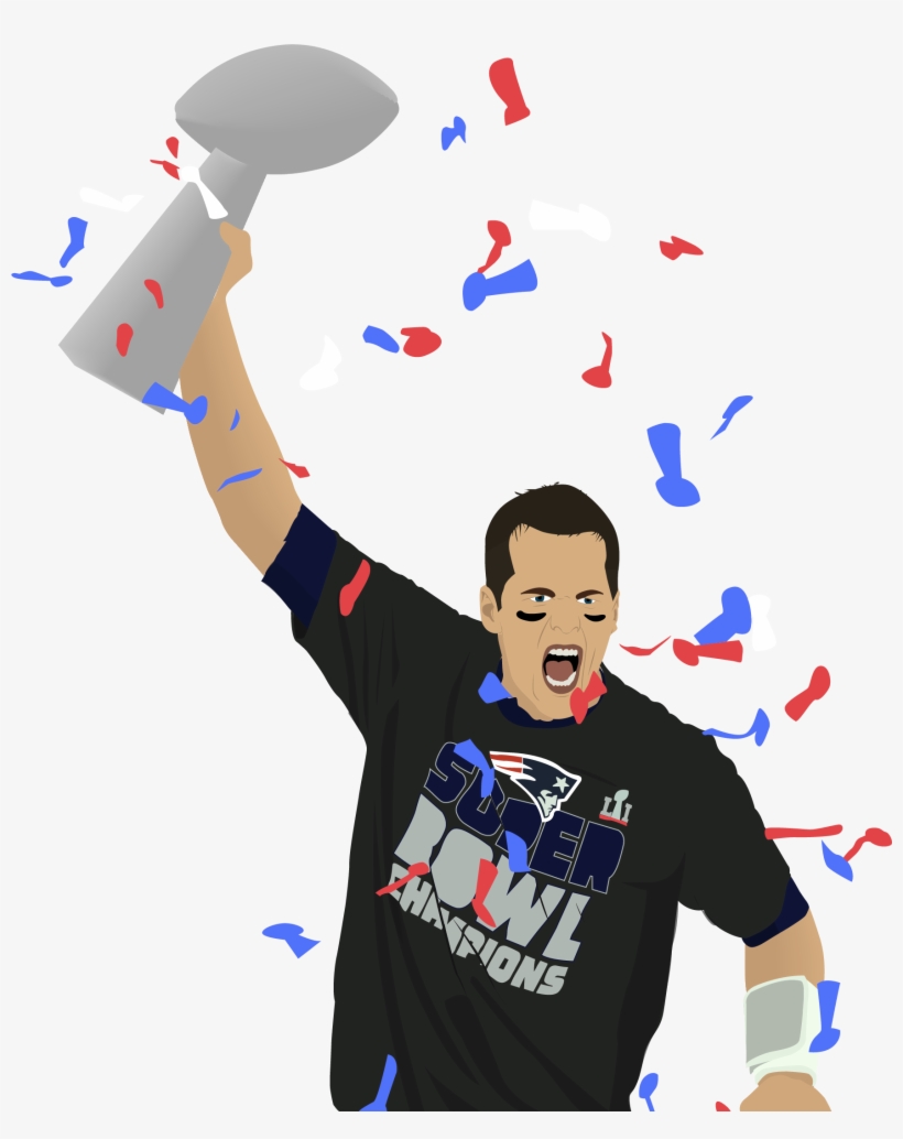 Tom Brady Celebration Illustration - Illustration, transparent png #635412