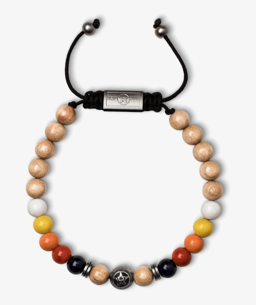 Houston Astros Round Enamel Macrame Bracelet 8mm - Bracelet, transparent png #635681