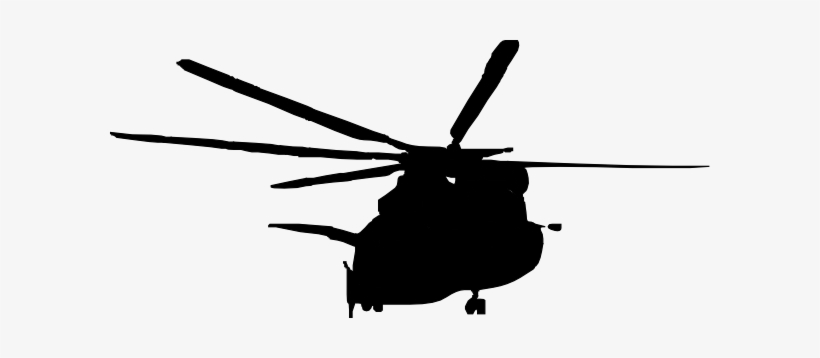 Apache Helicopter Silhouette - Ch 53 Clip Art, transparent png #635816