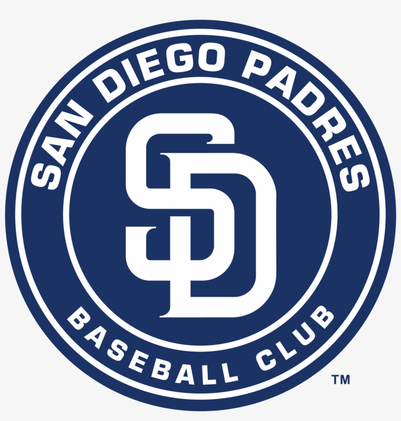 Magnet: San Diego Padres Circle Logo Steel, 4x4in., transparent png #636433